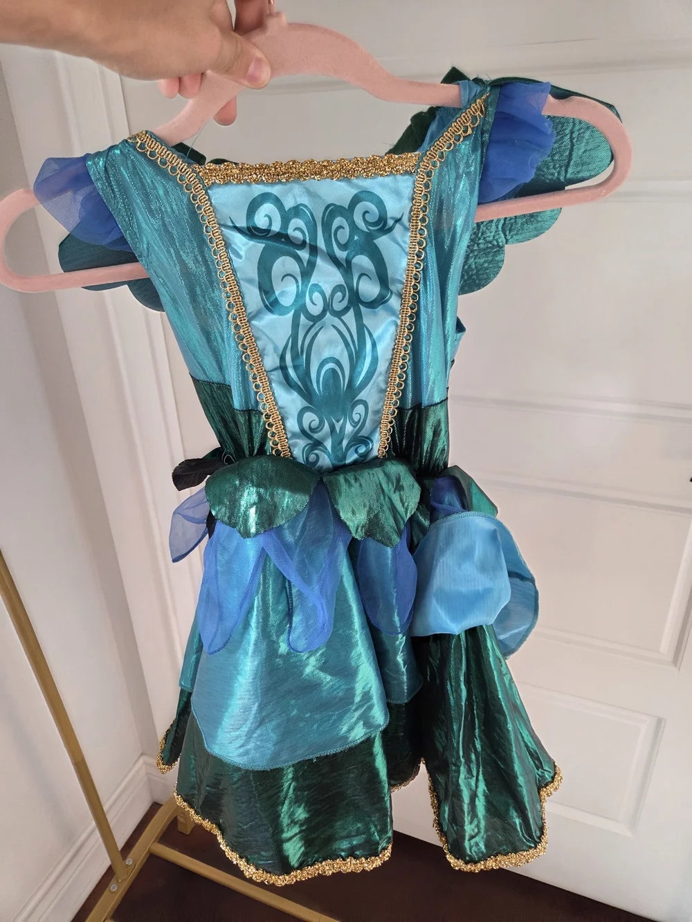 Teal & Blue Fairy Princess Kids Costume Dress